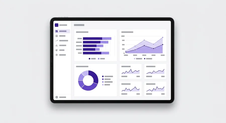 An analytics dashboard: charts and trends laid out for review.